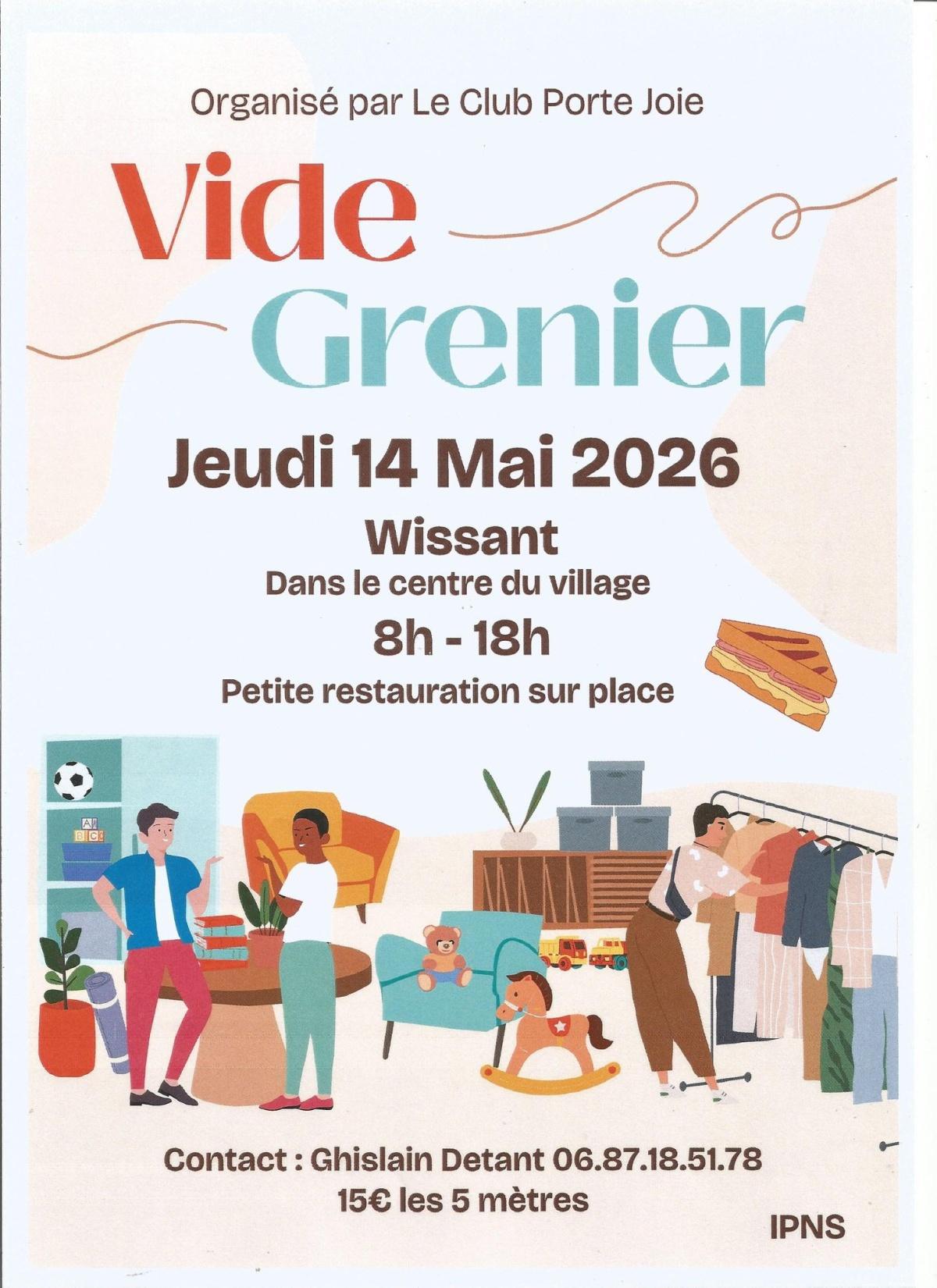 Brocante de l'Association Club Porte Joie