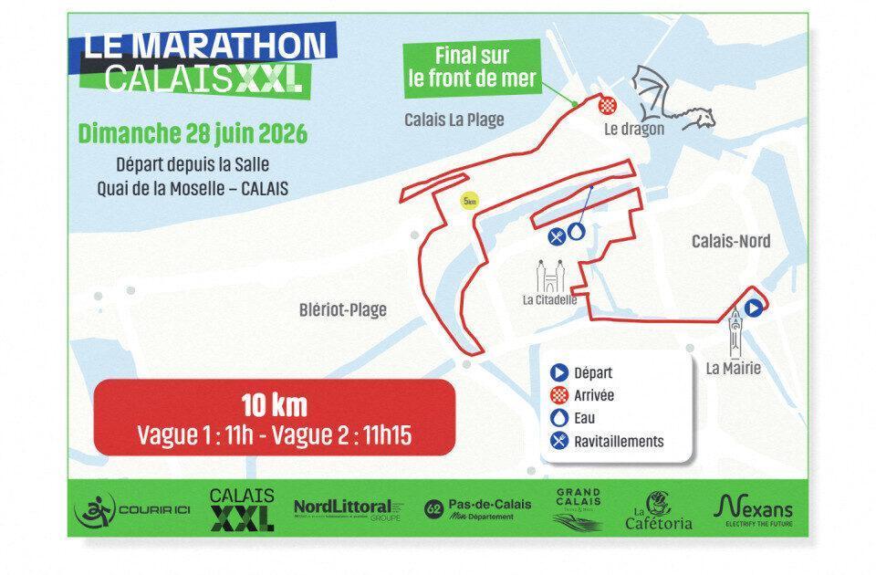 Premier marathon de Calais ce dimanche : voici les différents parcours, il reste encore des dossards !