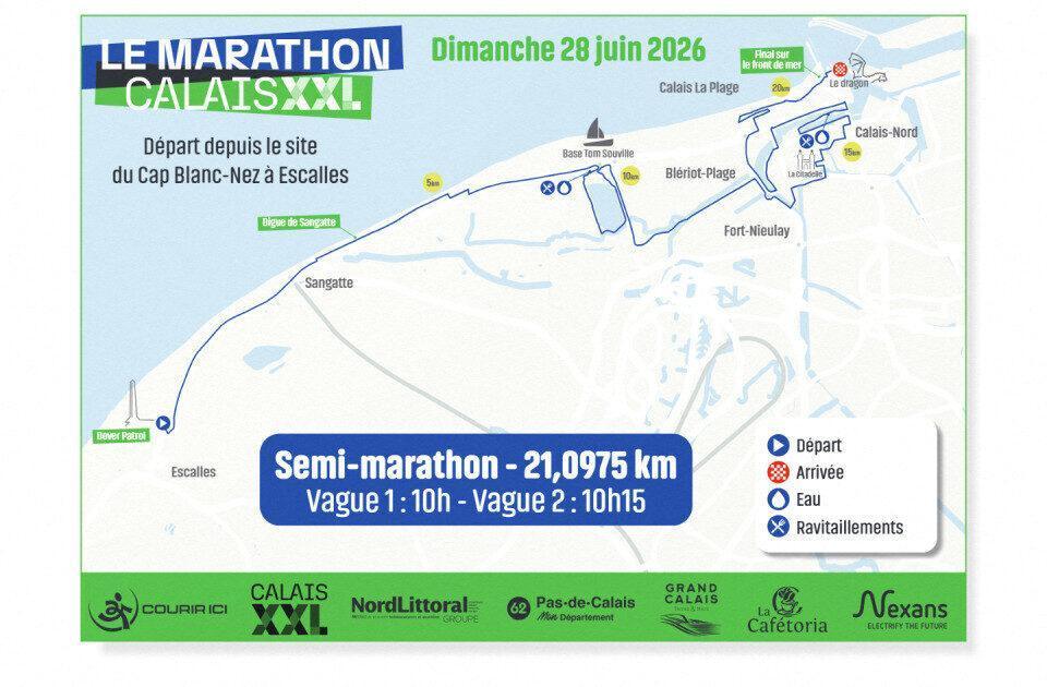 Premier marathon de Calais ce dimanche : voici les différents parcours, il reste encore des dossards !