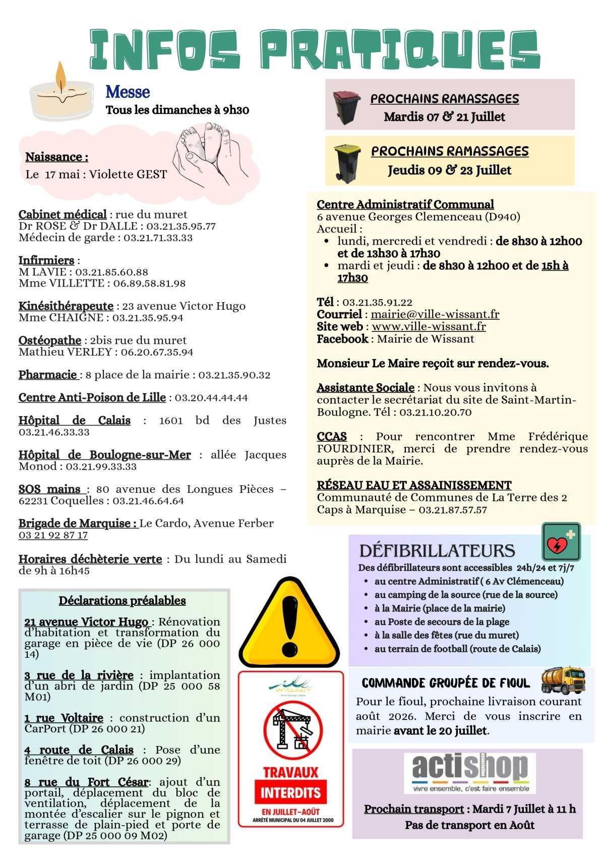 Le Lien Wissantais de Juillet 2026 est en ligne