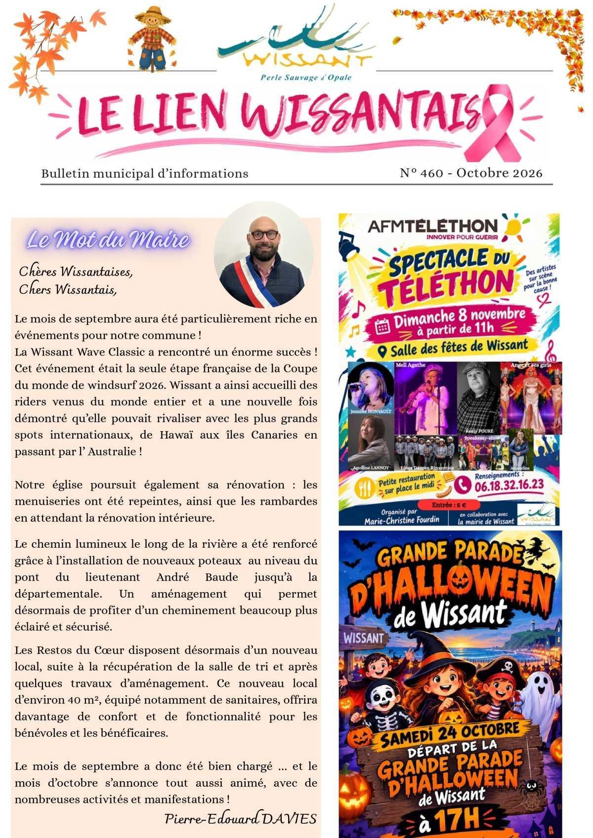 Le Lien Wissantais de Octobre 2026 est en ligne