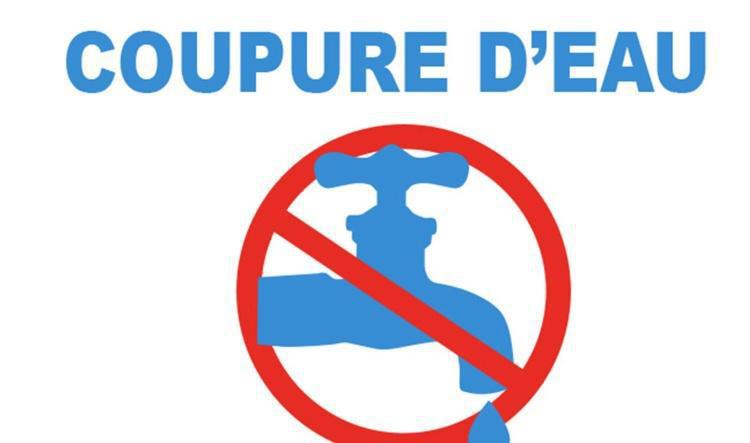 Coupure d'eau ce Jeudi 16 octobre