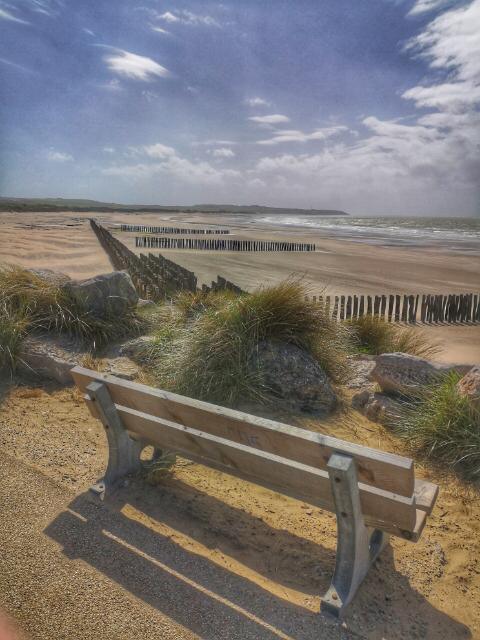Banc avec vue vers le Gris Nez