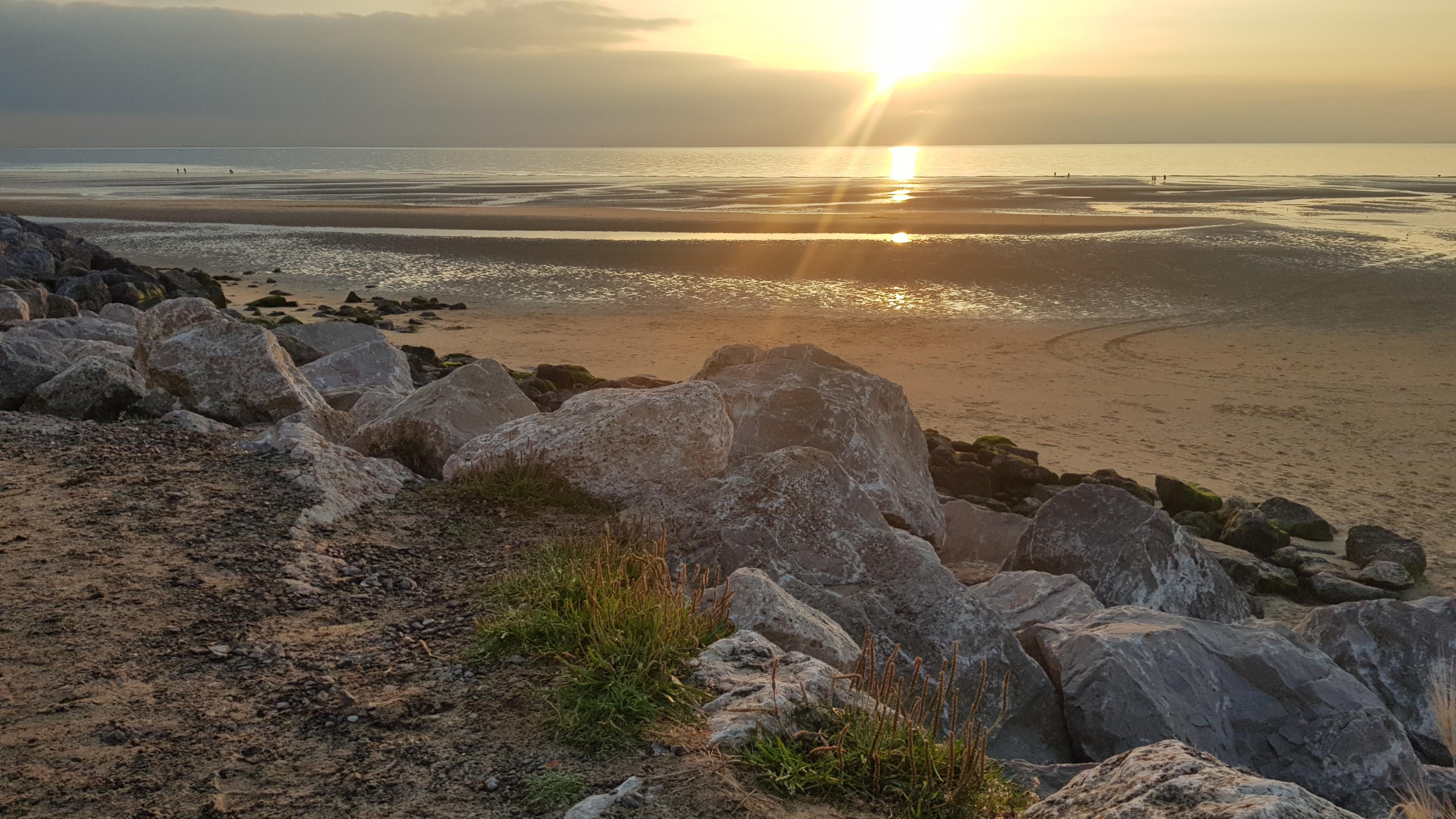 Coucher de soleil Wissant plage