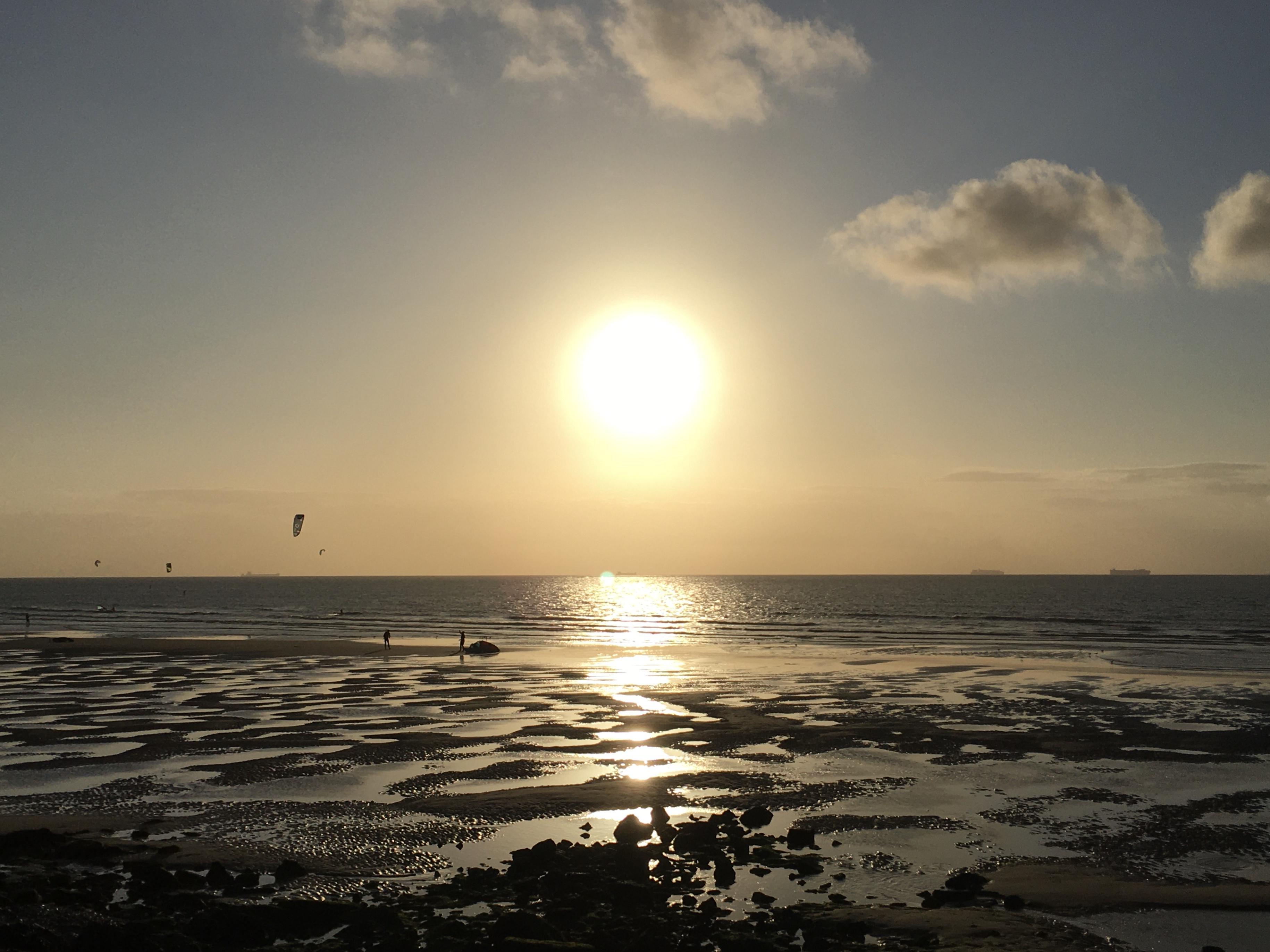 Coucher de soleil sur Wissant