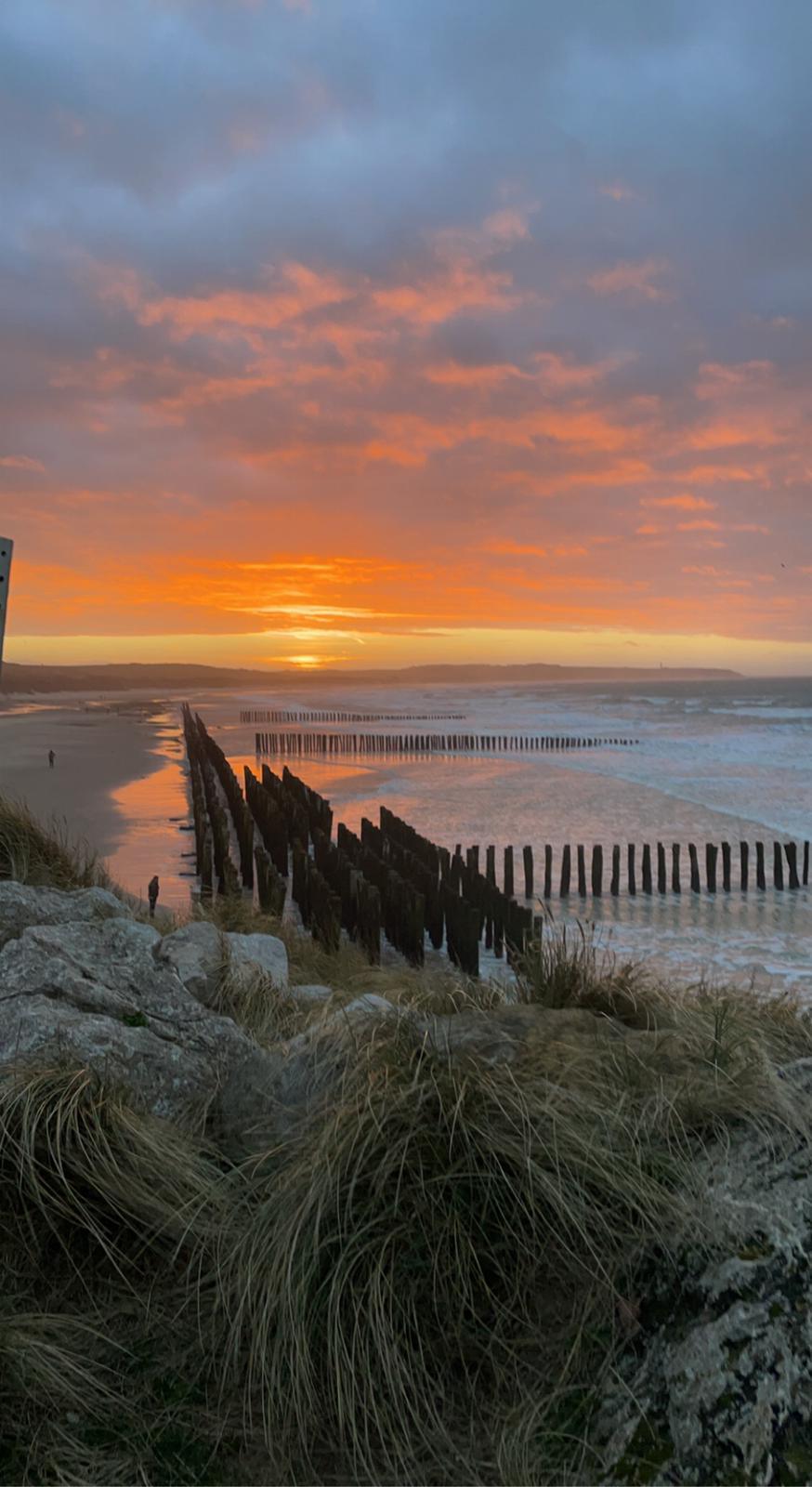 Coucher de soleil sur le Cap Gris Nez