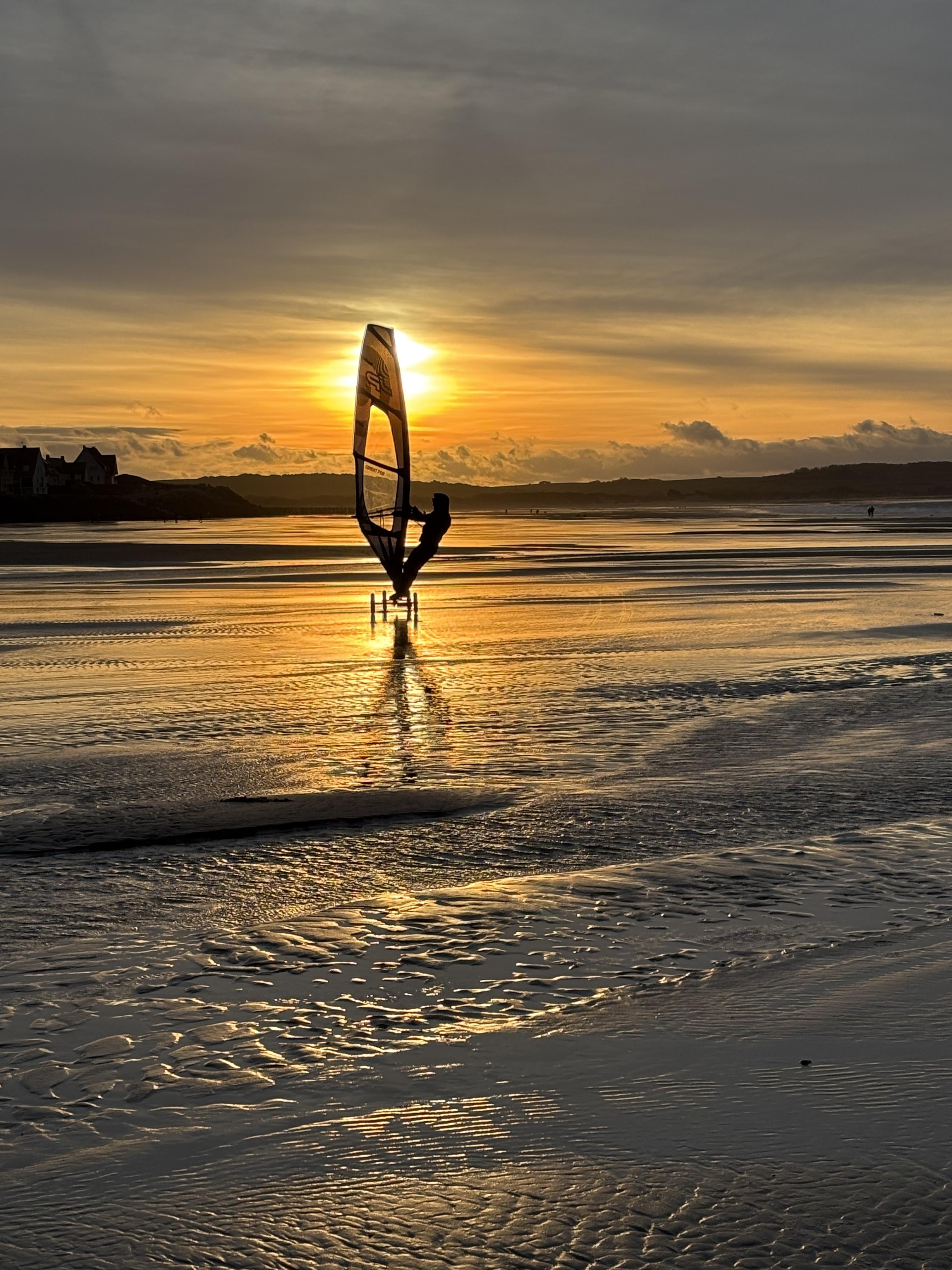 Speed sail sur la plage de wissant