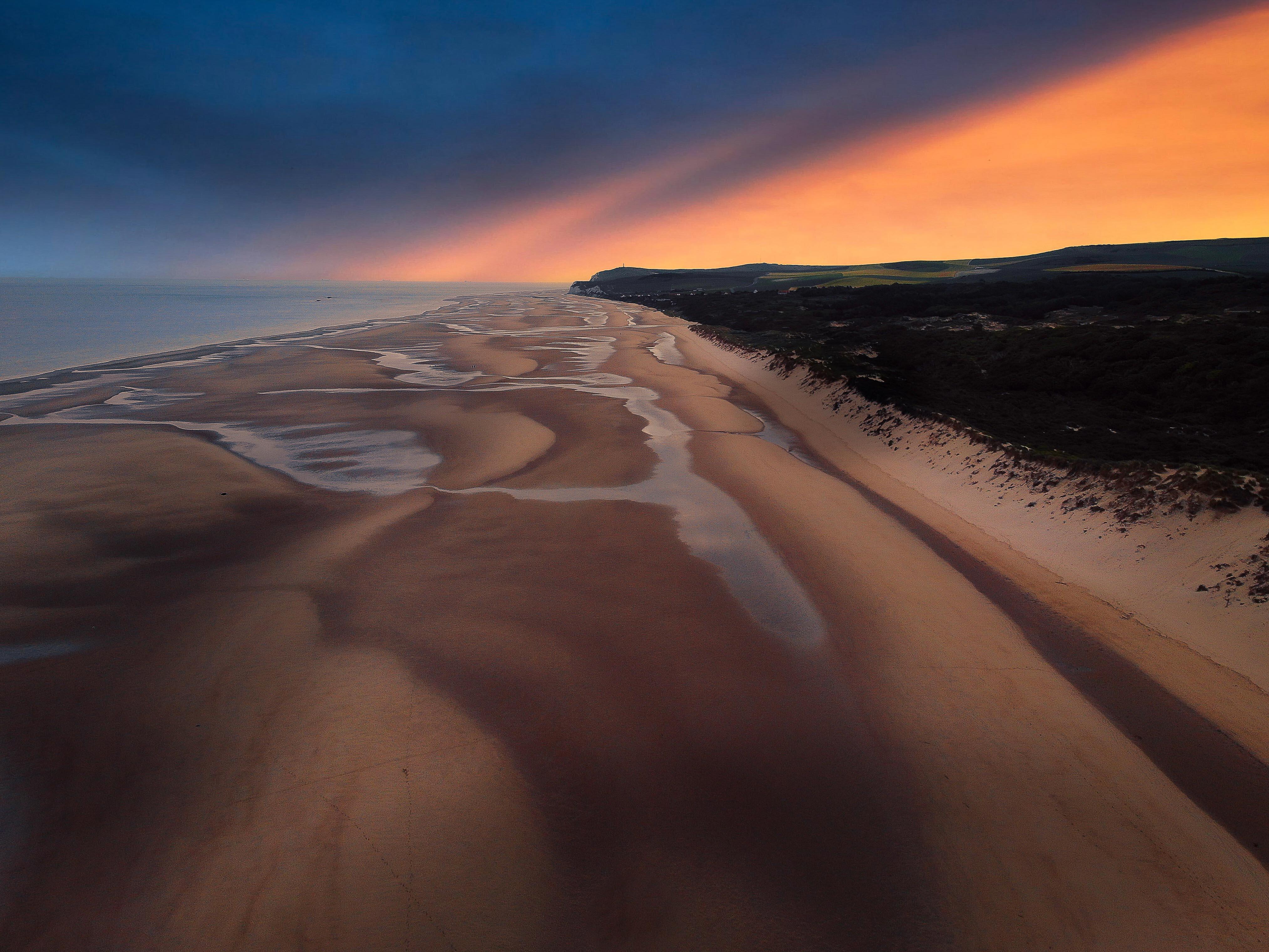 La baie de Wissant à marée basse /Juin 2025