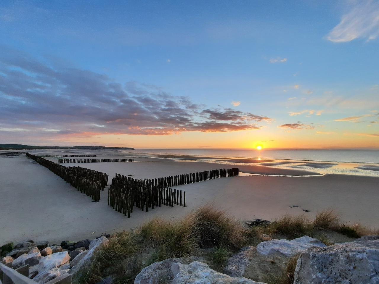 Coucher de soleil sur le Cap Gris Nez