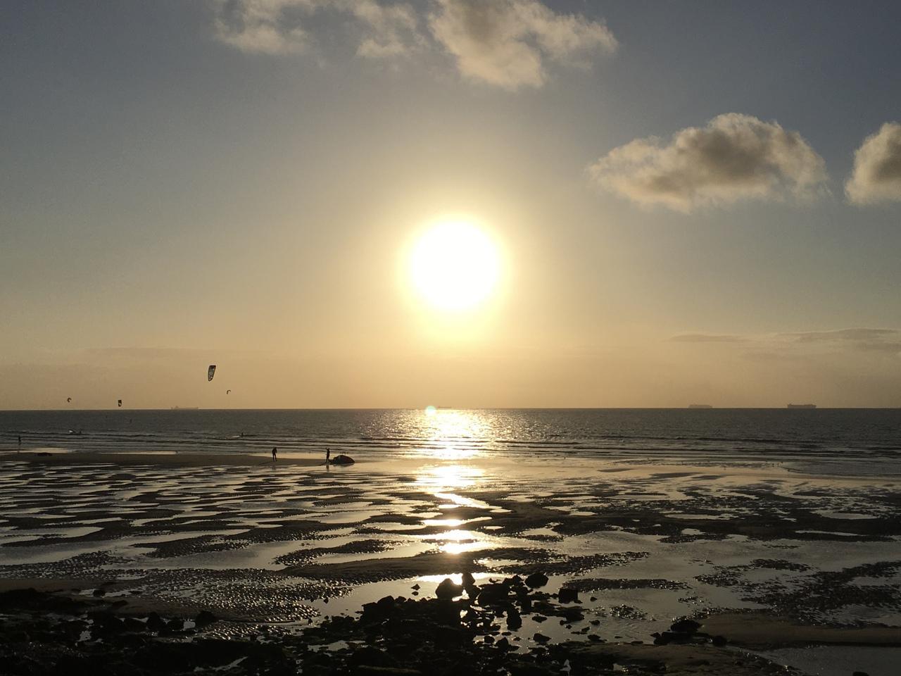 Coucher de soleil sur Wissant