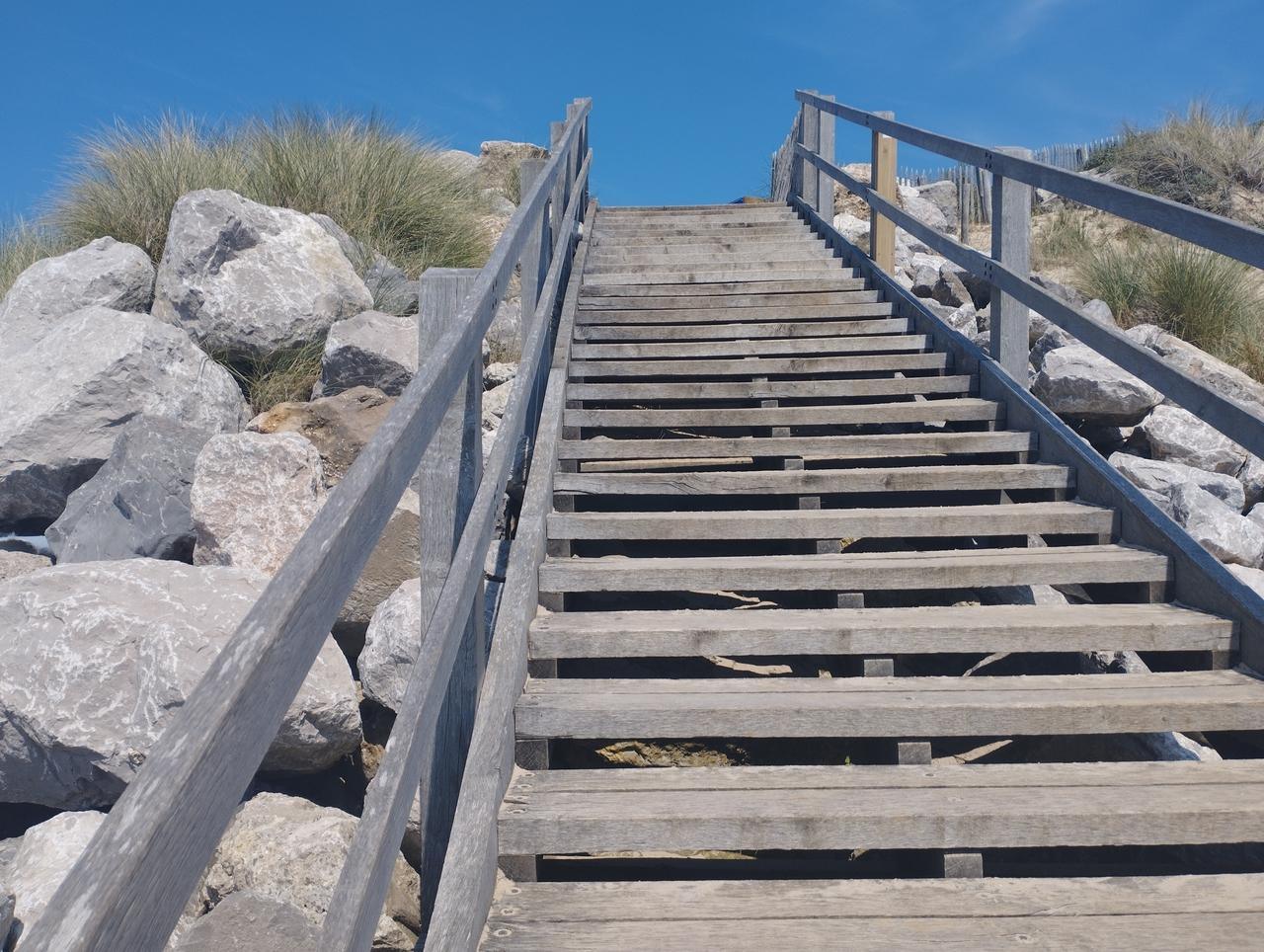 Le fameux escalier de Wissant