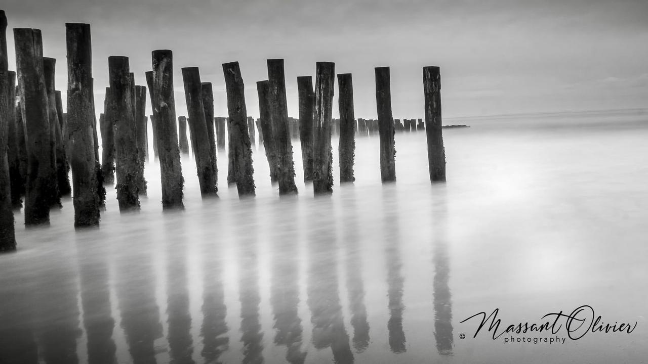 Longue pose sur la plage de Wissant 