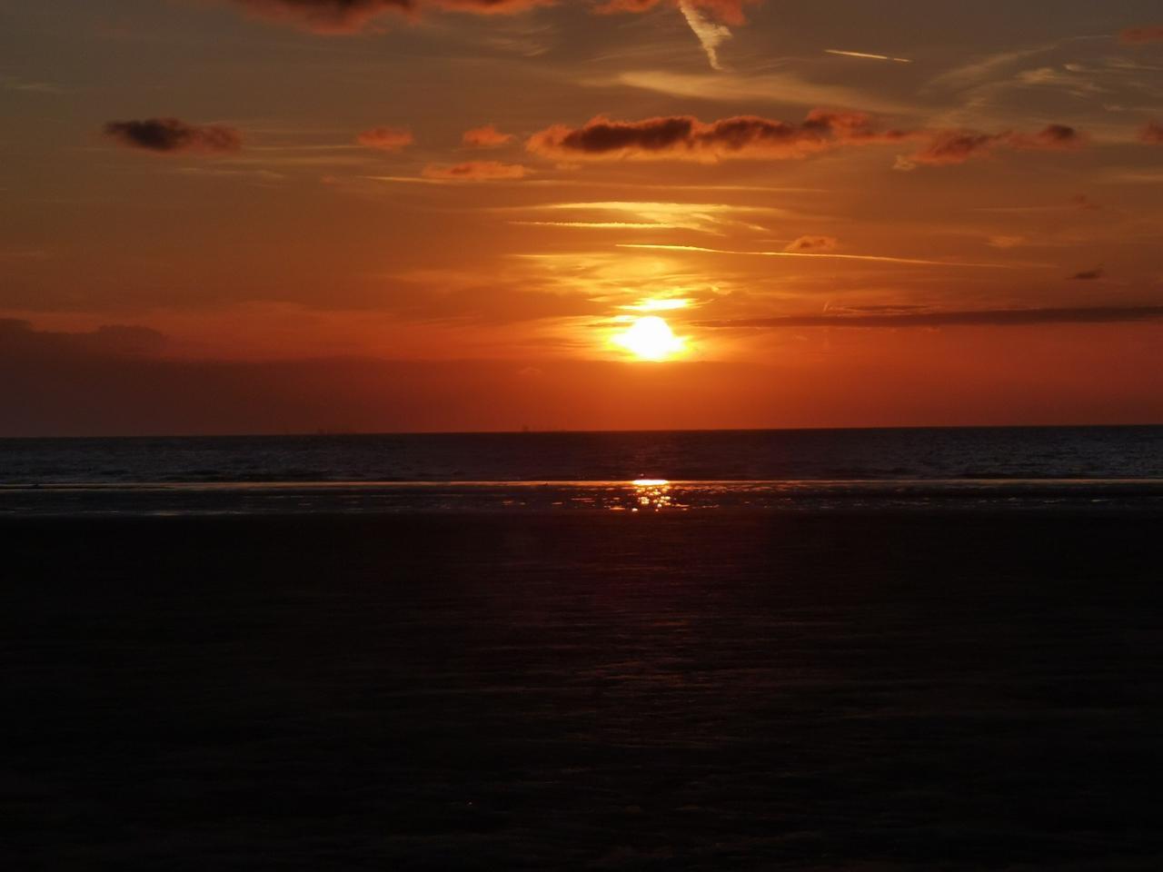 Coucher de soleil sur la plage