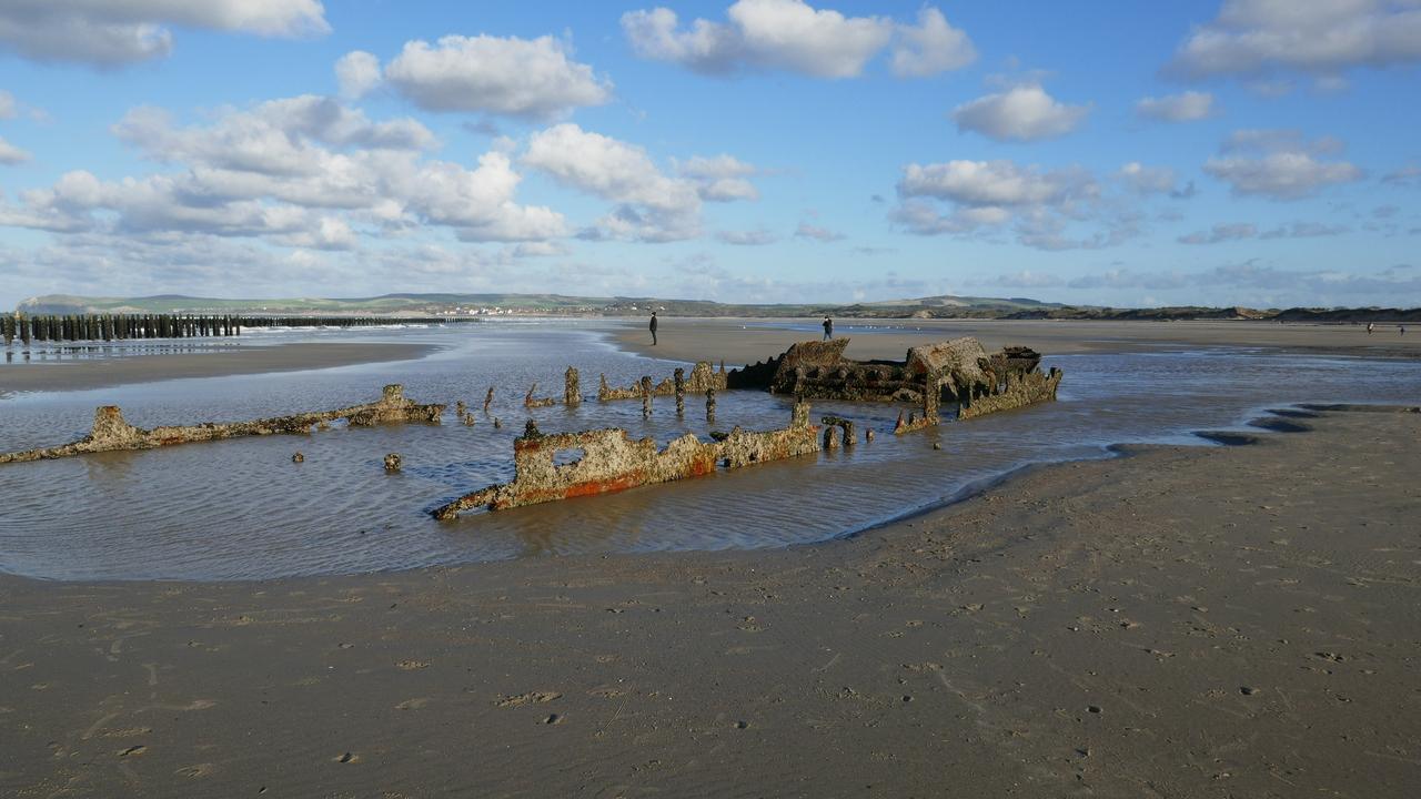L’épave du sous-marin de 14-18 le 5-11-22 a Wissant