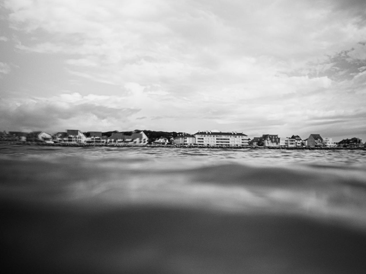 Wissant, vue depuis la mer