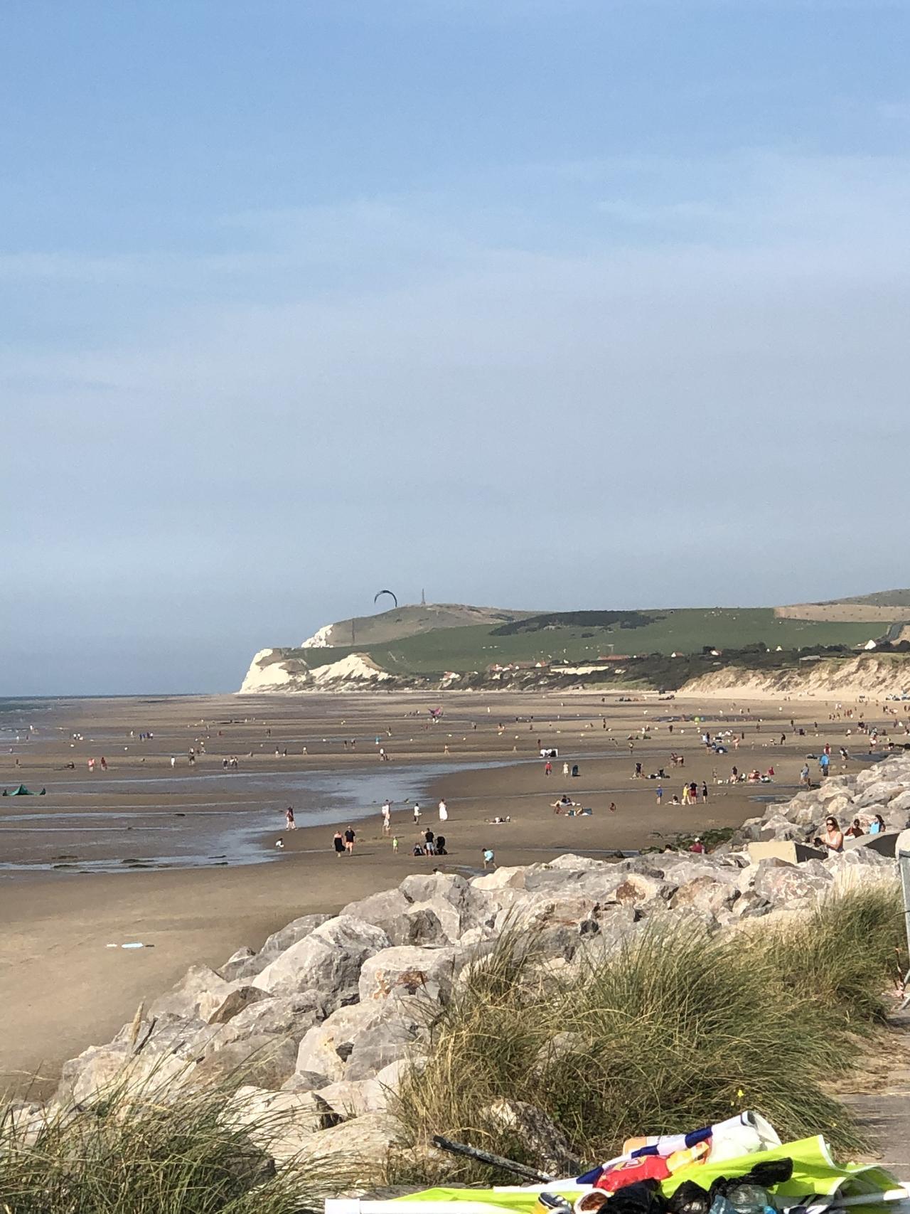 Plage digue Cap Blanc Nez