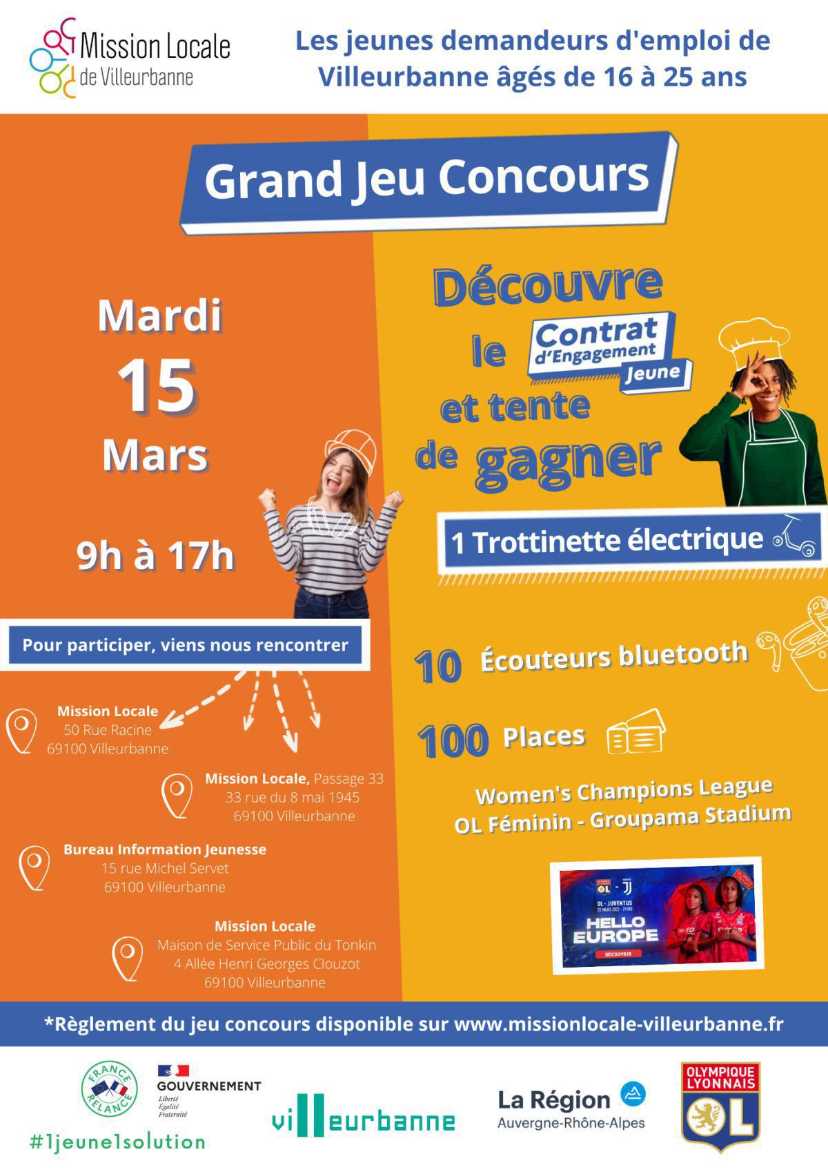 Grand Jeu Concours - CEJ  Grand Jeu Concours - CEJ