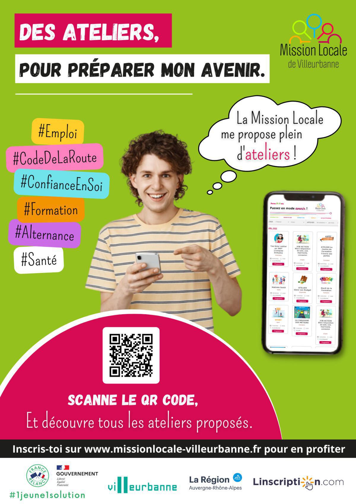 Des ateliers, pour préparer mon avenir. Des ateliers, pour préparer mon avenir.