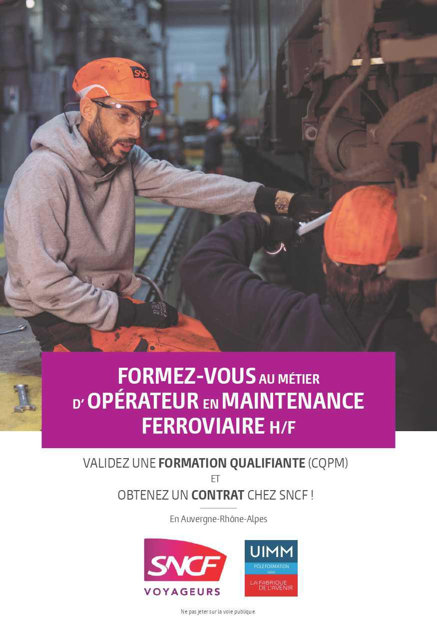 Opérateur de Maintenance Ferroviaire H/F - SNCF