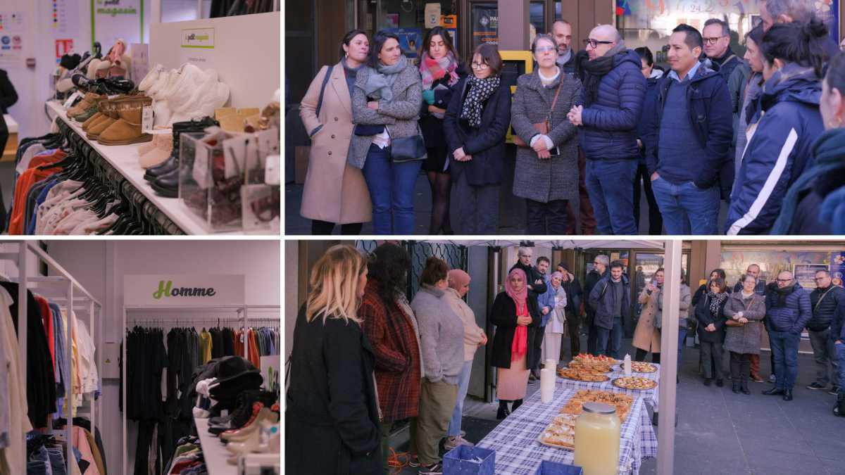 Inauguration d'un Vestiaire Solidaire à Saint-Jean Villeurbanne Inauguration d'un Vestiaire Solidaire à Saint-Jean Villeurbanne