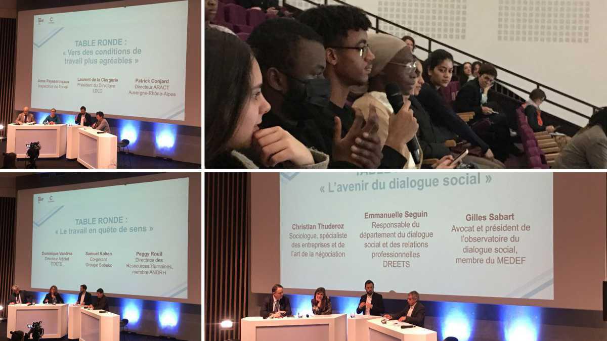 Les jeunes CEJ aux Assises du travail de la DDETS du Rhône Les jeunes CEJ aux Assises du travail de la DDETS du Rhône