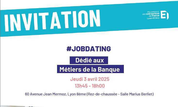 Job dating Banque - MEDEF