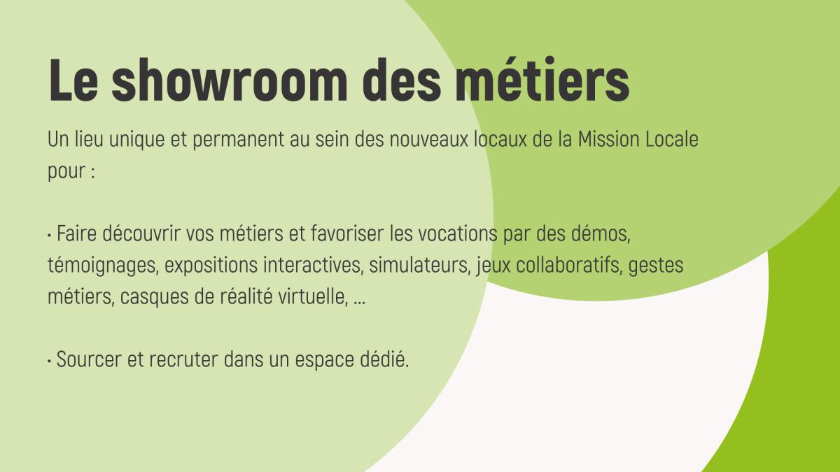 Showroom des Métiers - Bâtiment et Travaux Publics - Espaces Verts Showroom des Métiers - Bâtiment et Travaux Publics - Espaces Verts