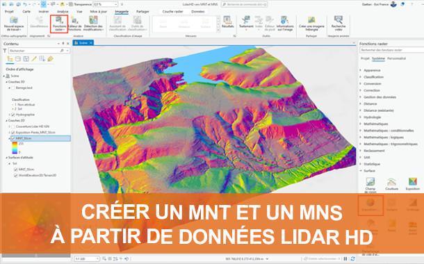 Créer un MNT et un MNS à partir de données LiDAR HD Créer un MNT et un MNS à partir de données LiDAR HD