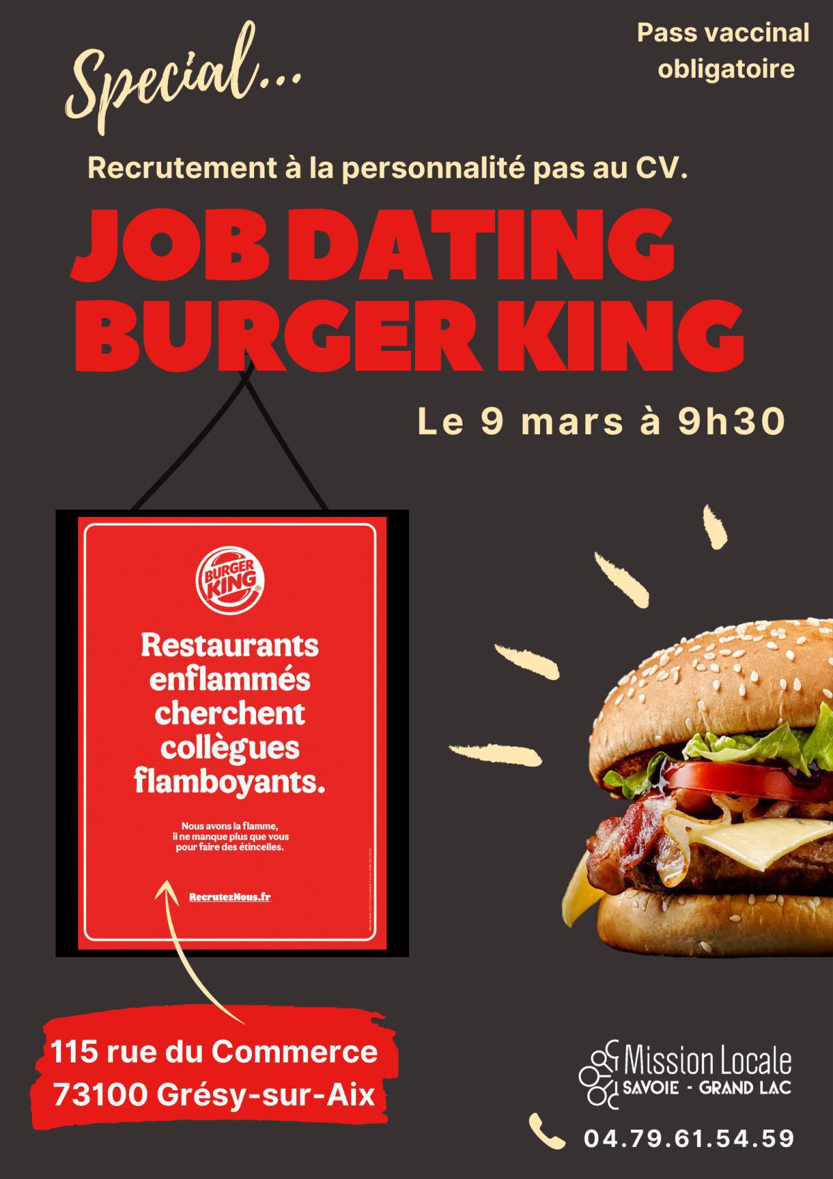 Job Dating - Burger King 🍔 Job Dating - Burger King 🍔
