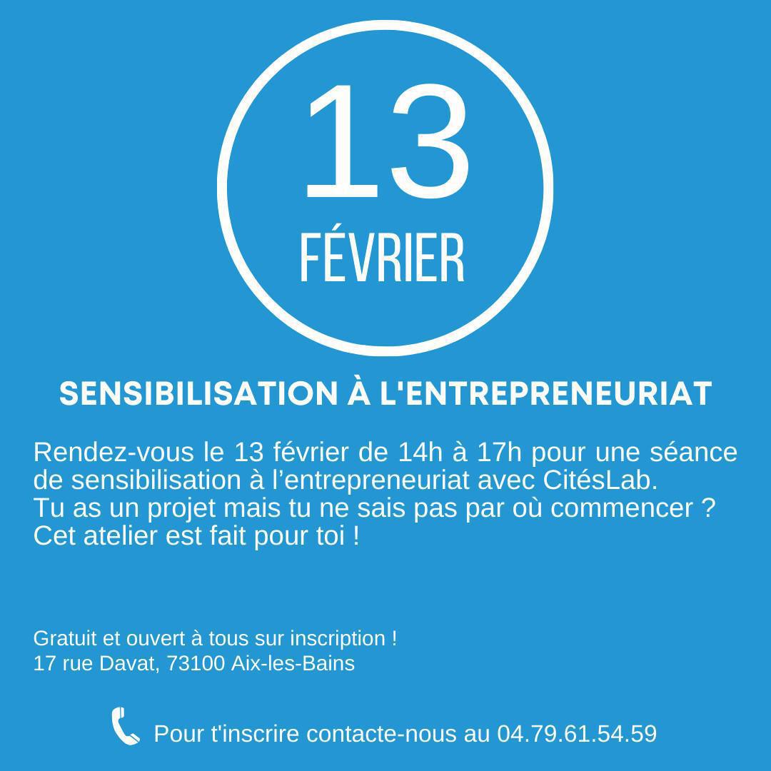 SENSIBILISATION A L'ENTREPREUNARIAT