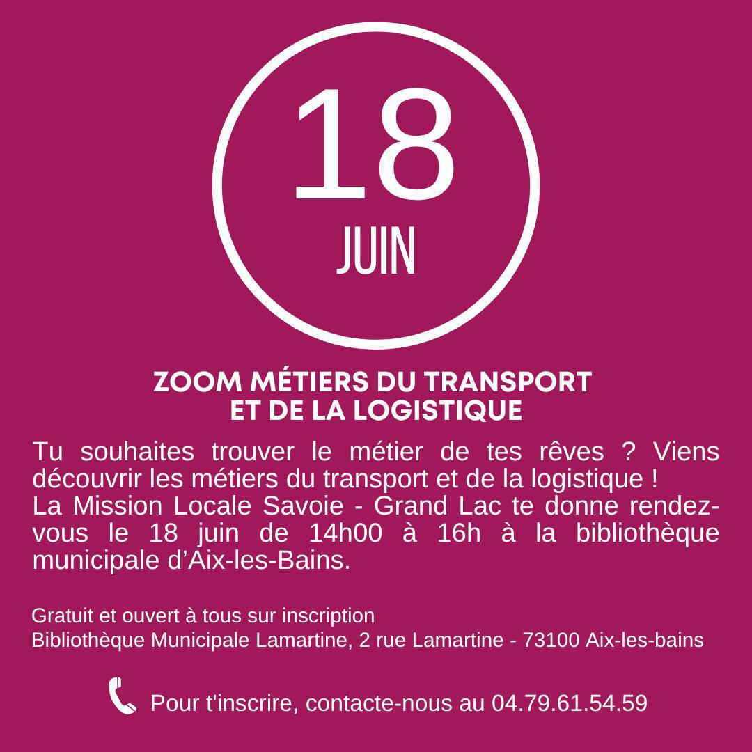 Zoom métiers transport et logistique
