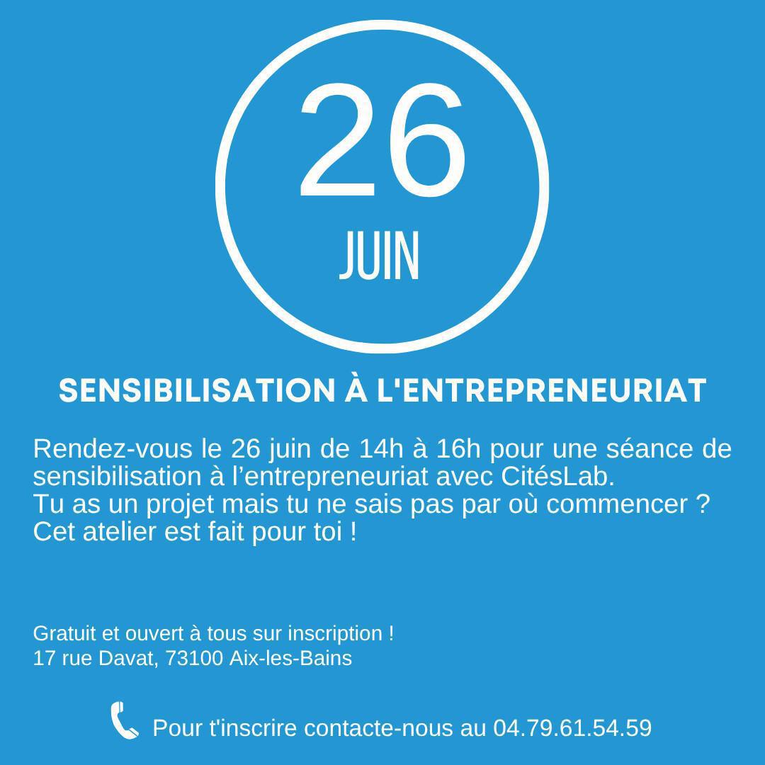 Sensibilisation à l'entrepeneuriat