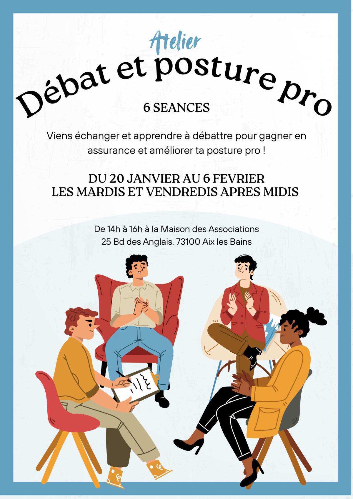 Atelier Débats et posture pro !