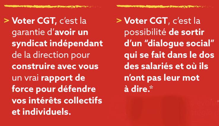 Elections : la profession de foi CGT