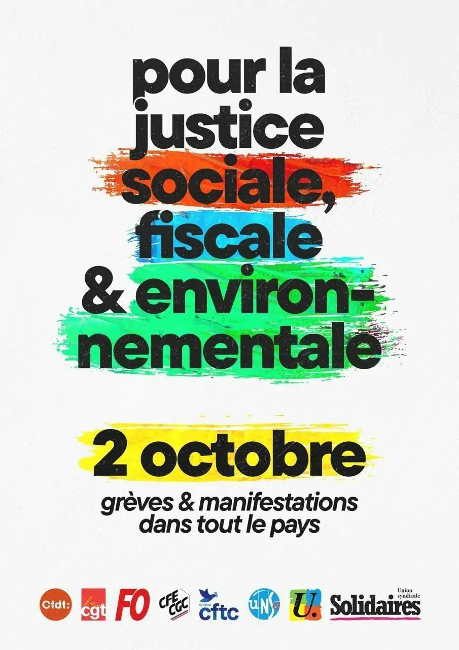 2 octobre : justice sociale, fiscale et environnementale ! 2 octobre : justice sociale, fiscale et environnementale !