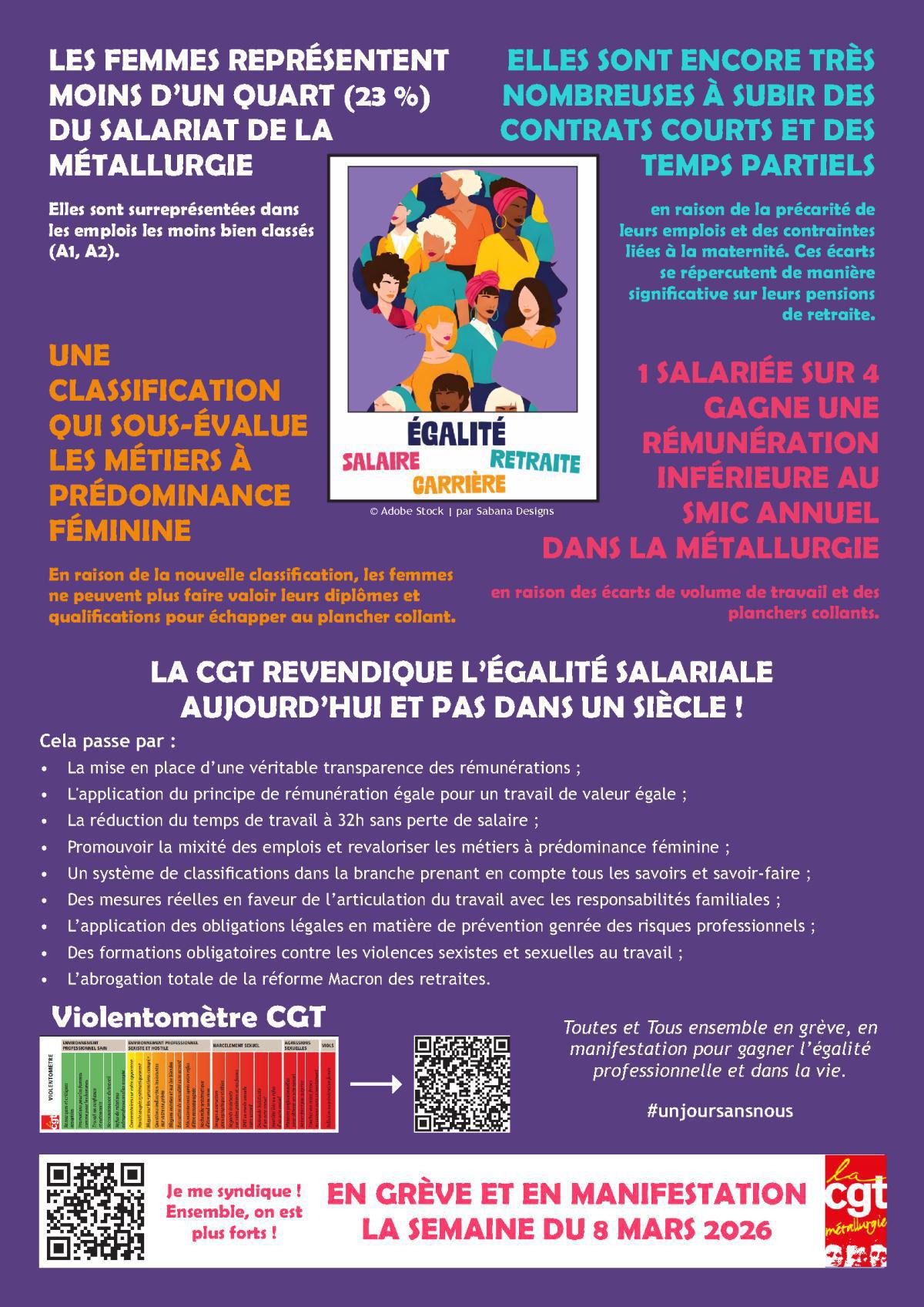 8 mars : l’égalité doit être une réalité, gagnons-la ! 8 mars : l’égalité doit être une réalité, gagnons-la !