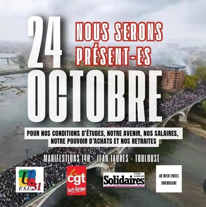24 octobre : on lâche rien !