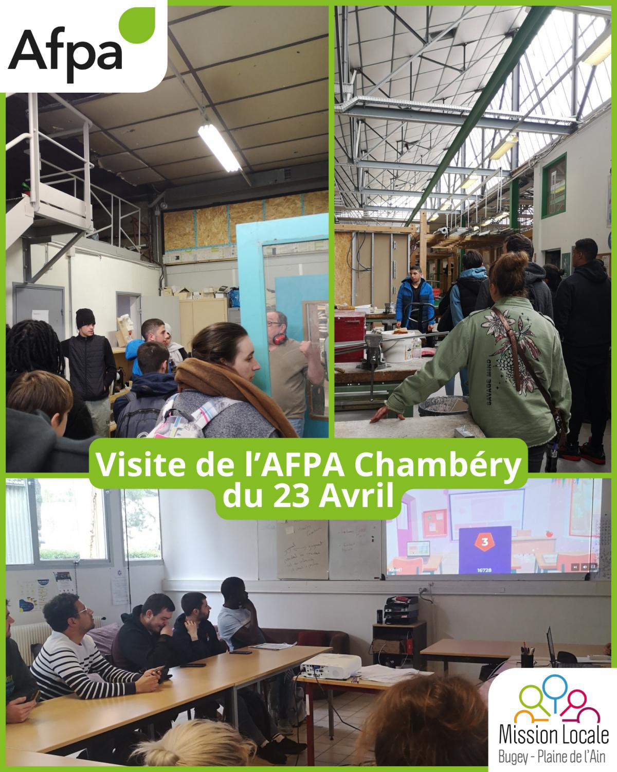 Visite de l'AFPA de Chambéry - 23 Avril