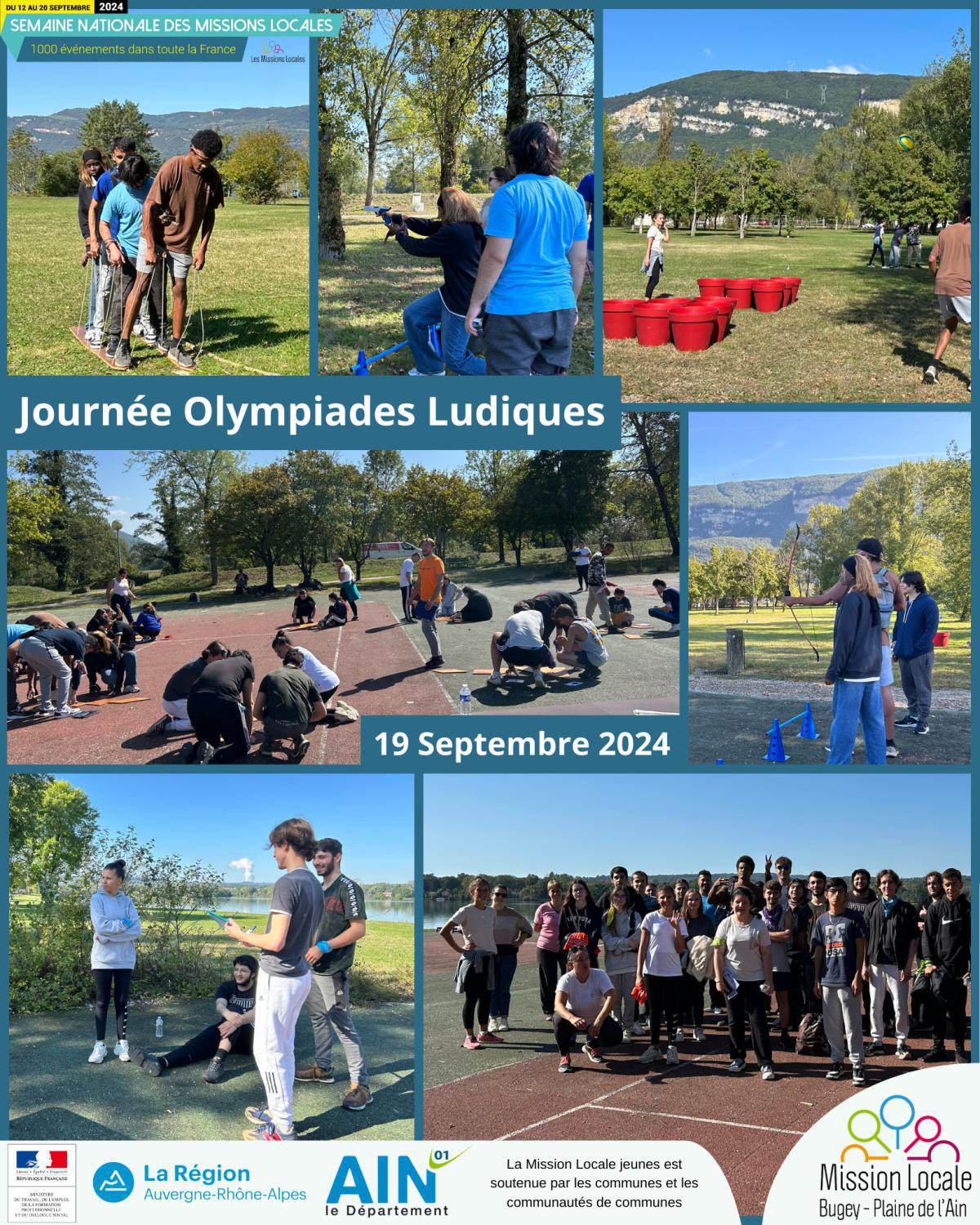 Journée Olympiades Ludiques - 19 Septembre 2024