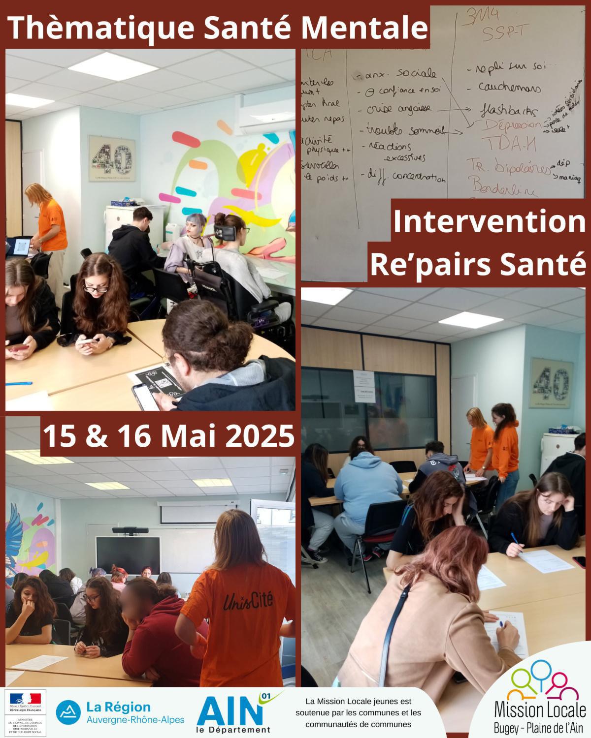 Intervention Re'pairs Santé - Santé Mentale