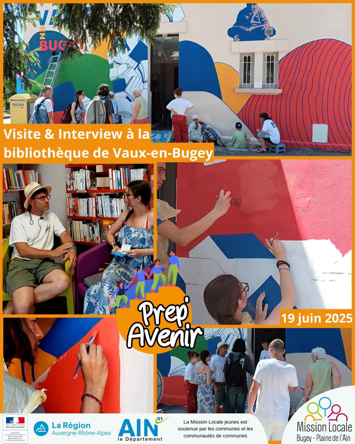 Prep'Avenir - Visite et interview à la bibliothèque de Vaux-en-Bugey