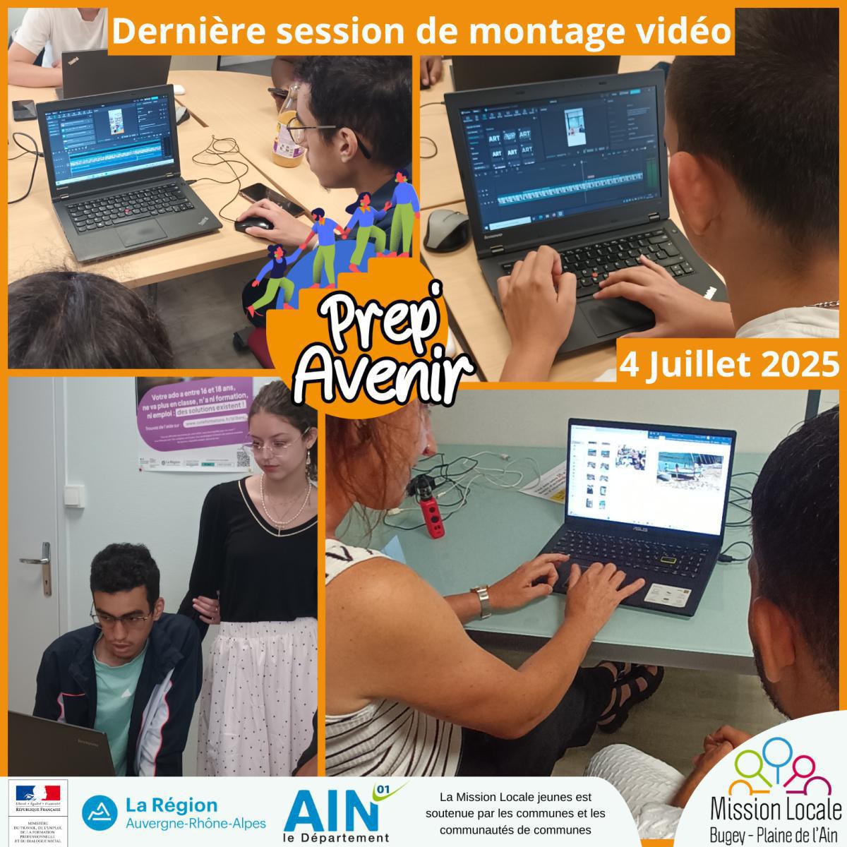 Prep'Avenir - Dernière session de montage vidéo