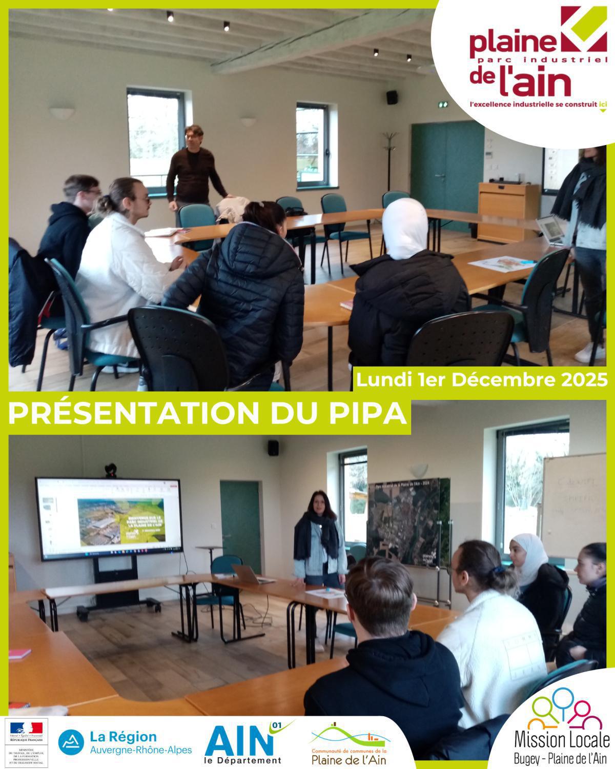 Présentation et visite du PIPA - 1er Décembre 2025