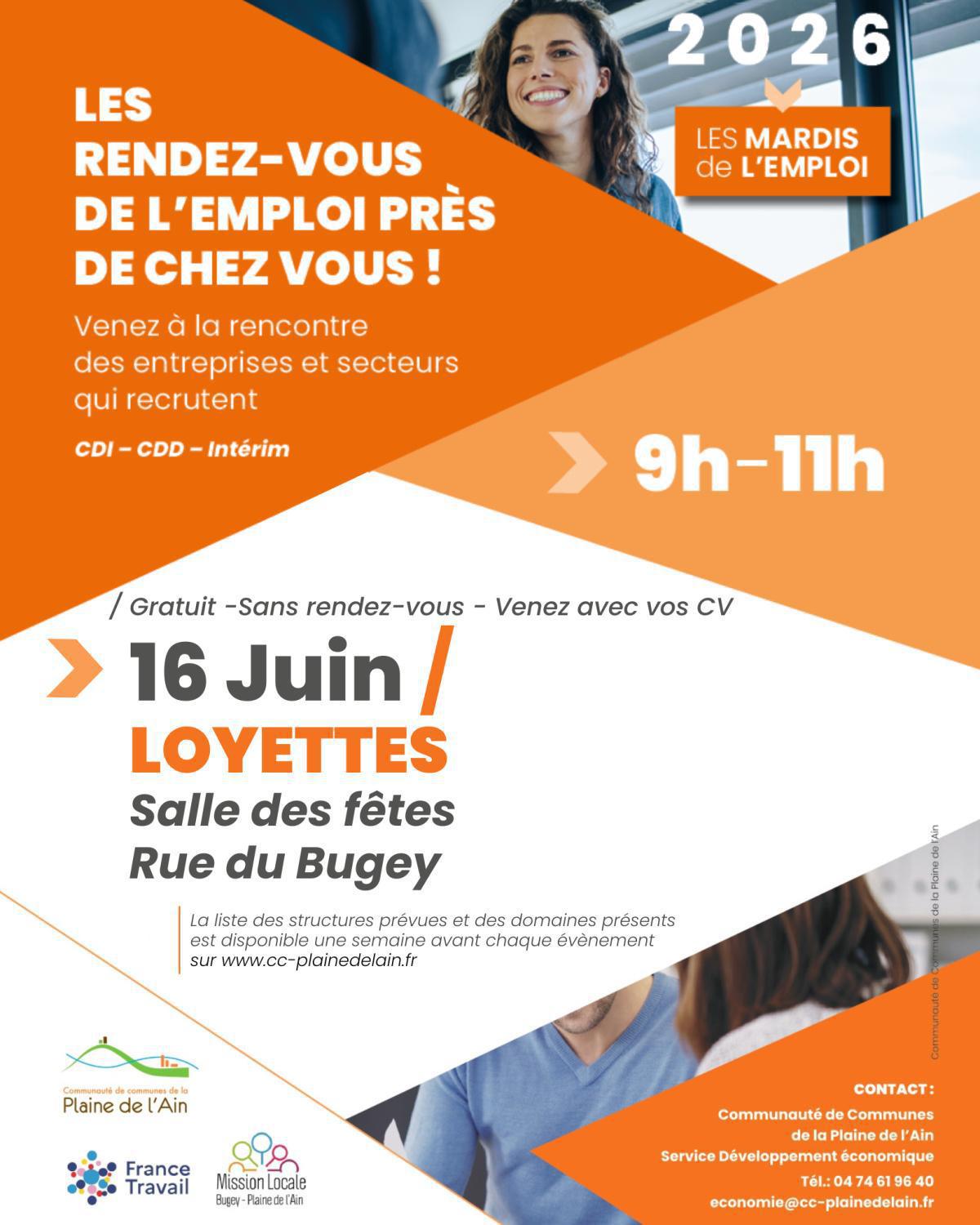 Mardi de l'emploi - Loyettes