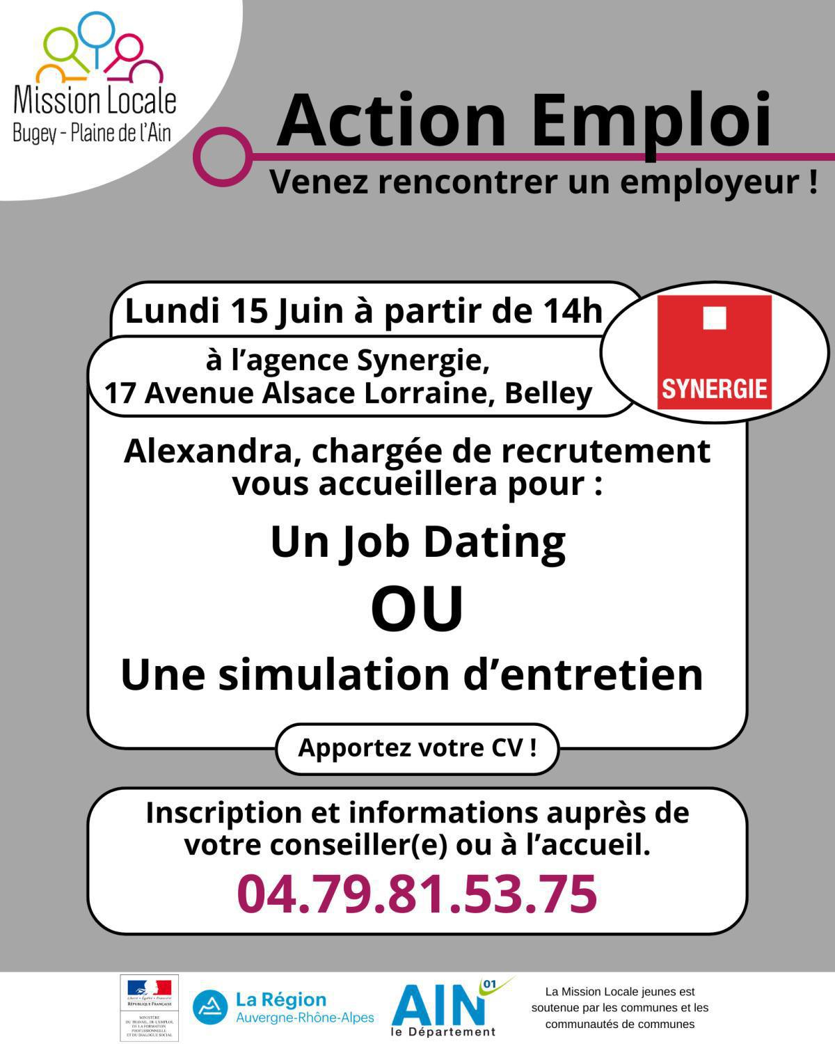 Action Emploi - Entretiens individuels et Job Dating