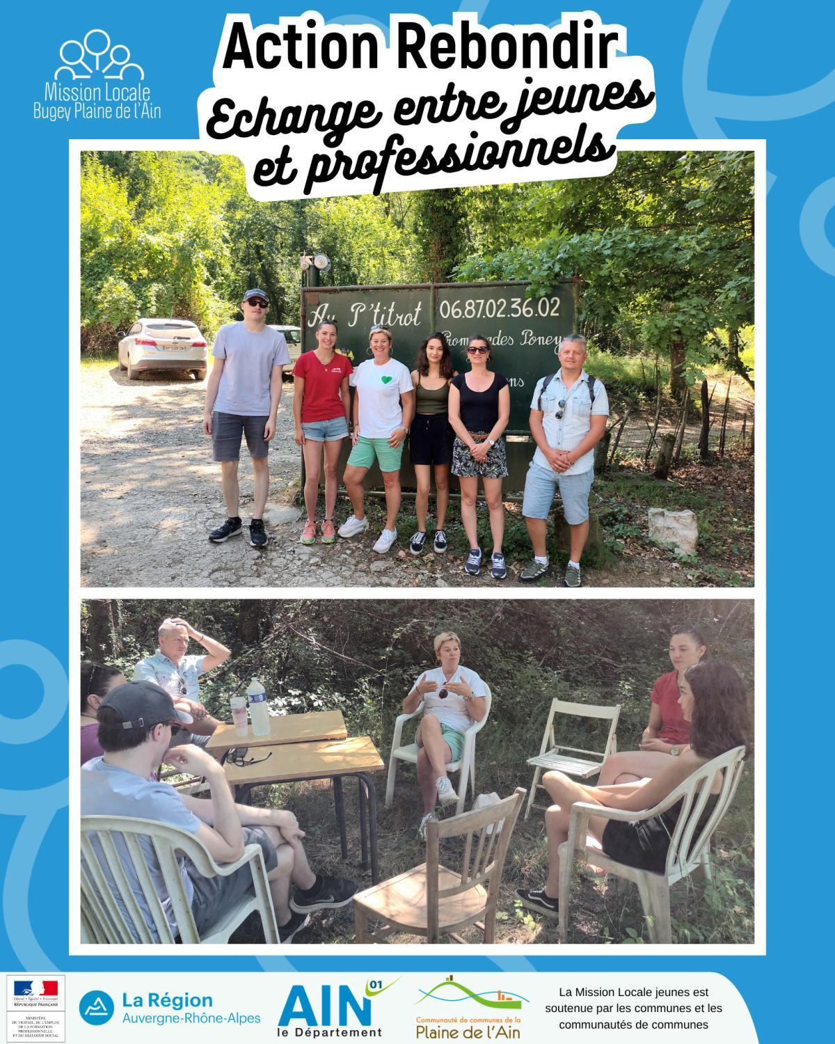 Action Rebondir : Echange entre jeunes et professionnels