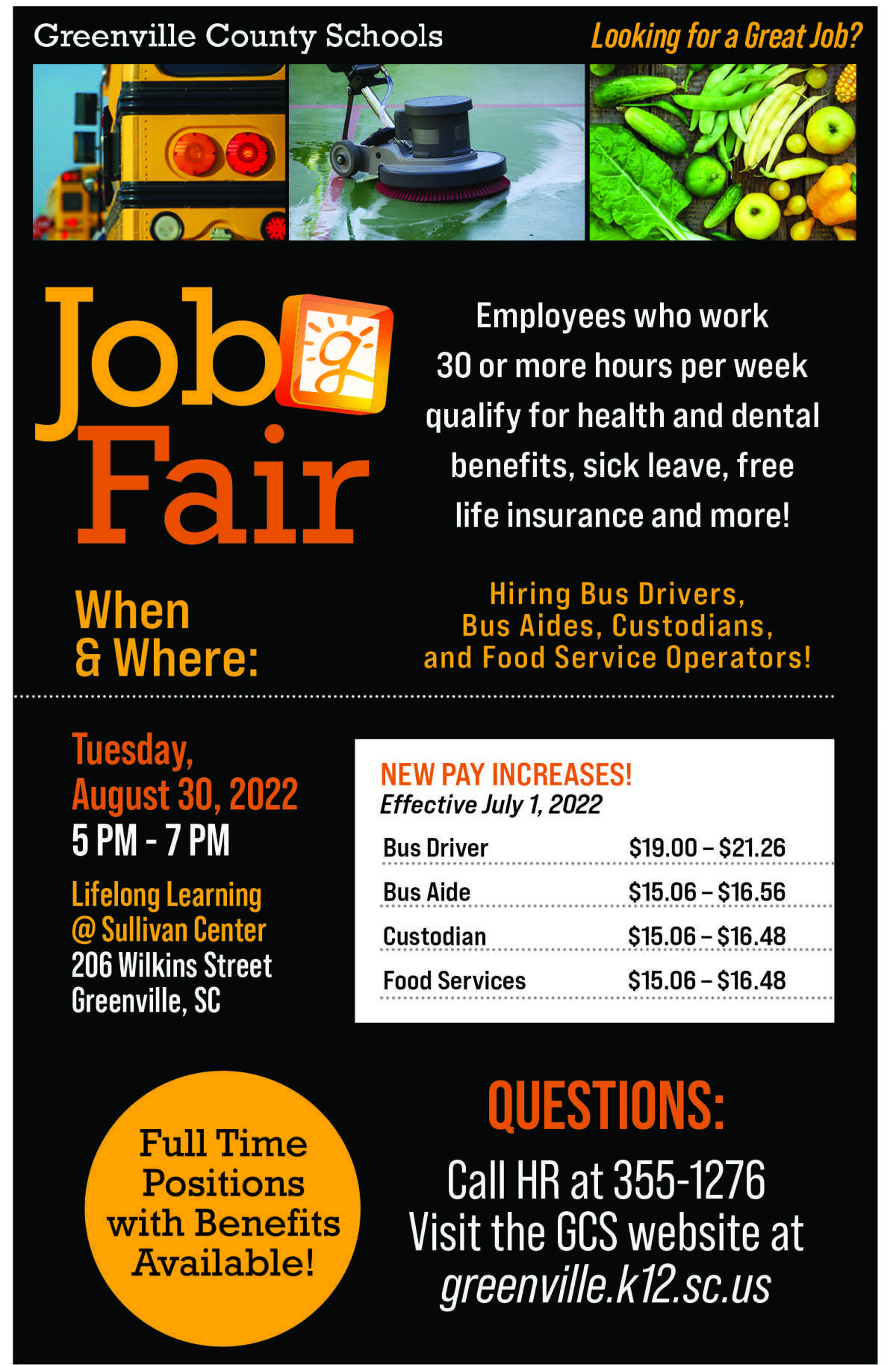 Job Fair Tuesday, August 30