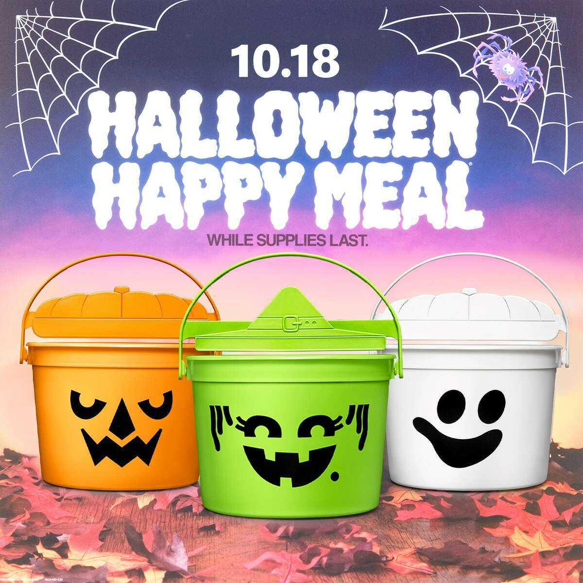 Las cubetas de McDonald's Halloween Happy Meal regresarán a ubicaciones en todo el país