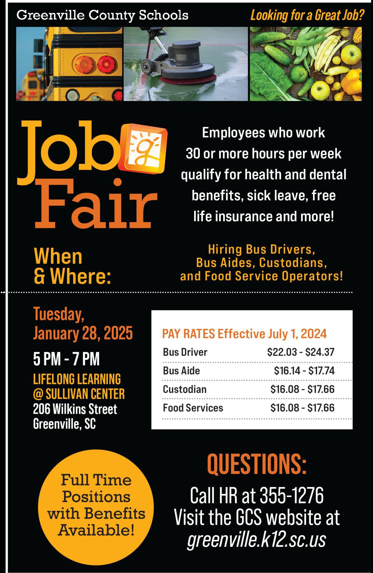 Job Fair Tuesday, January 28