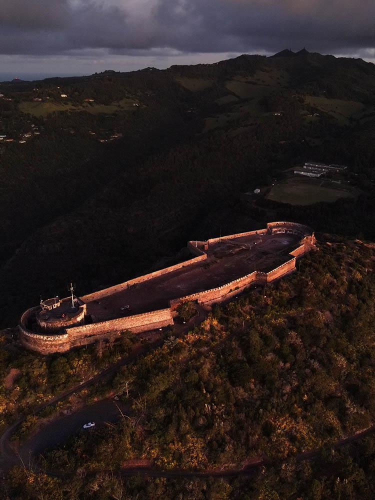 High Knoll Fort at sunset